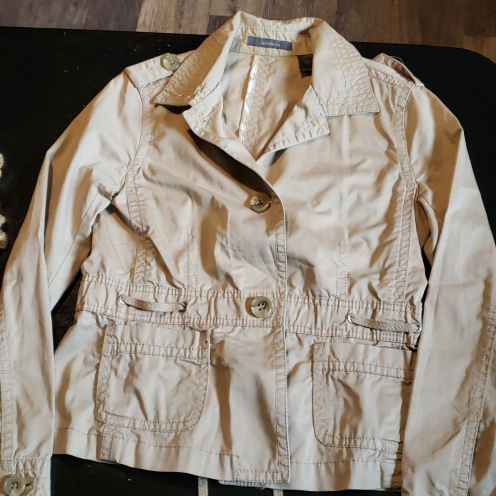 lightweight jacket khaki petite